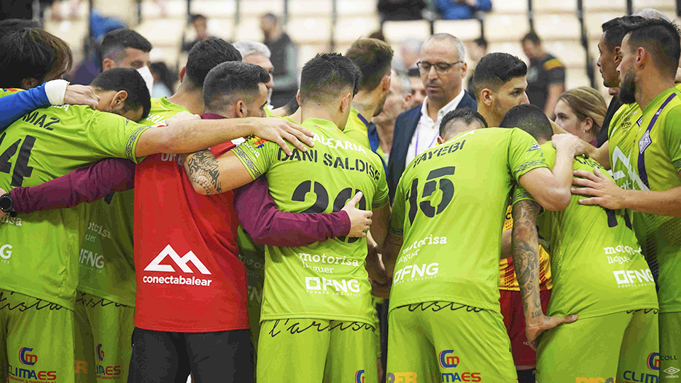 Los jugadores del Mallorca Palma Futsal se conjuran en la UEFA Futsal Champions League