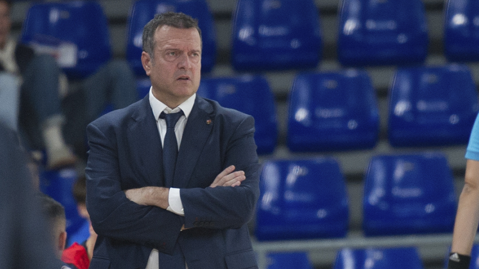 Jesús Velasco, entrenador del Barça (Fotografía: Ernesto Aradilla)