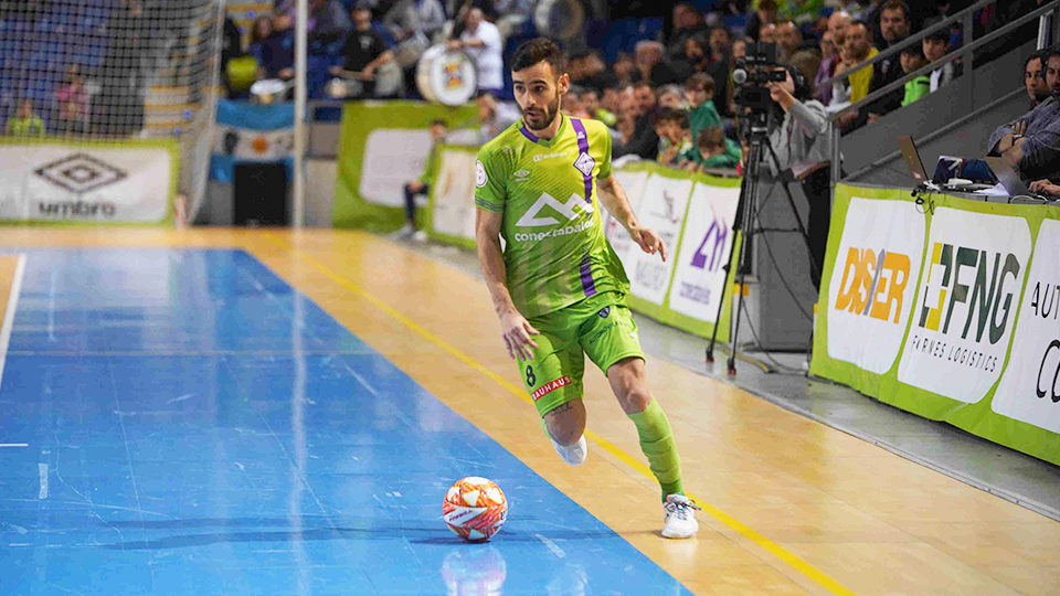 Eloy Rojas, jugador del Mallorca Palma Futsal, durante un partido.