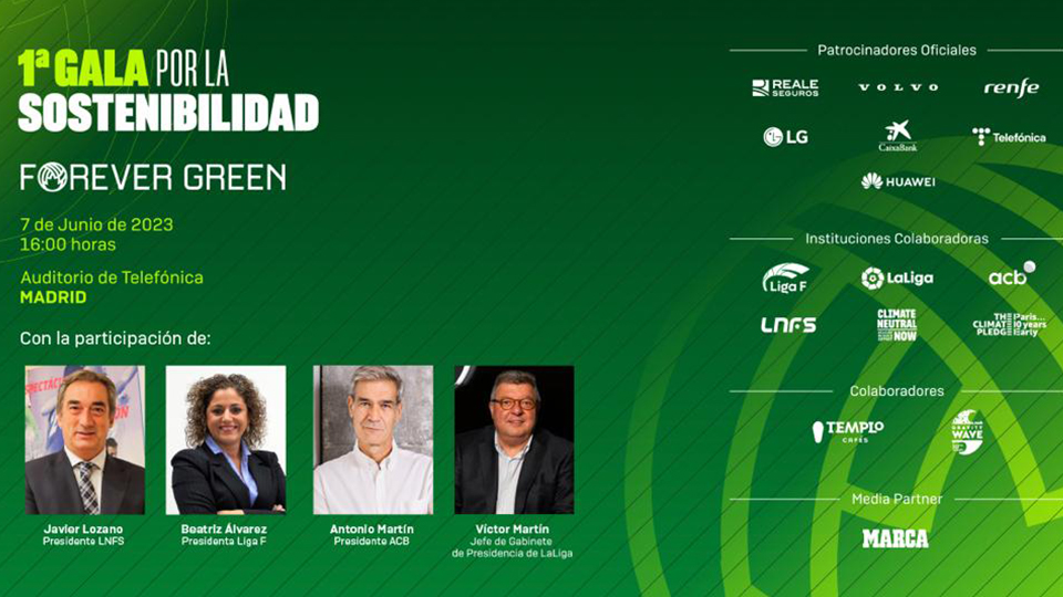 El Real Betis celebra la primera gala por la sostenibilidad Forever Green