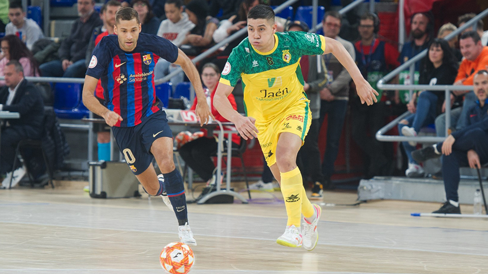 Pito, jugador brasileño del Barça, defiende a Menzeguez, argentino de Jaén FS