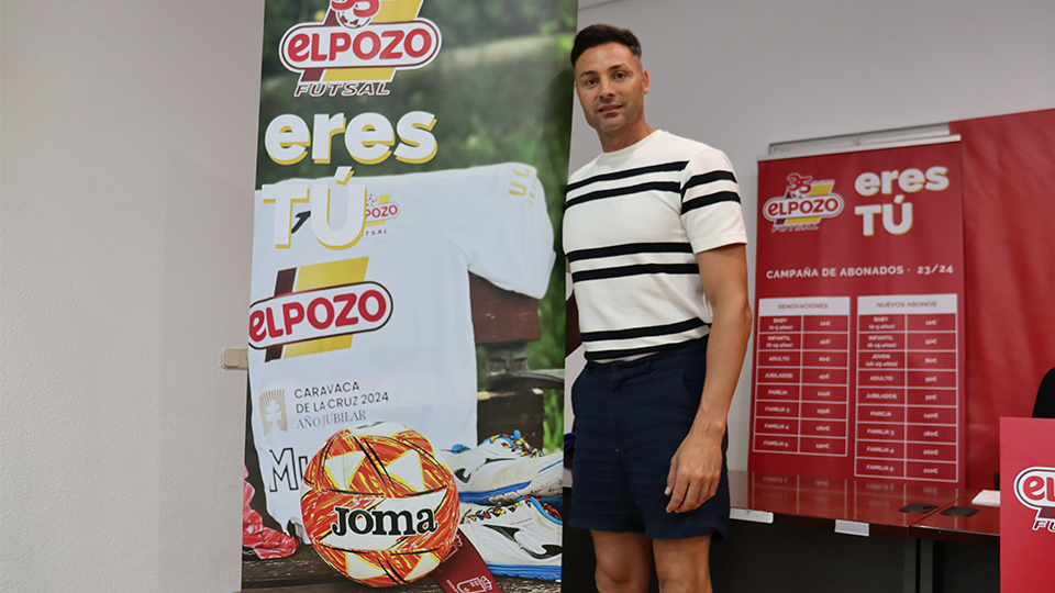 Juanjo, en la presentación de la nueva campaña de abonos de ElPozo Murcia Costa Cálida