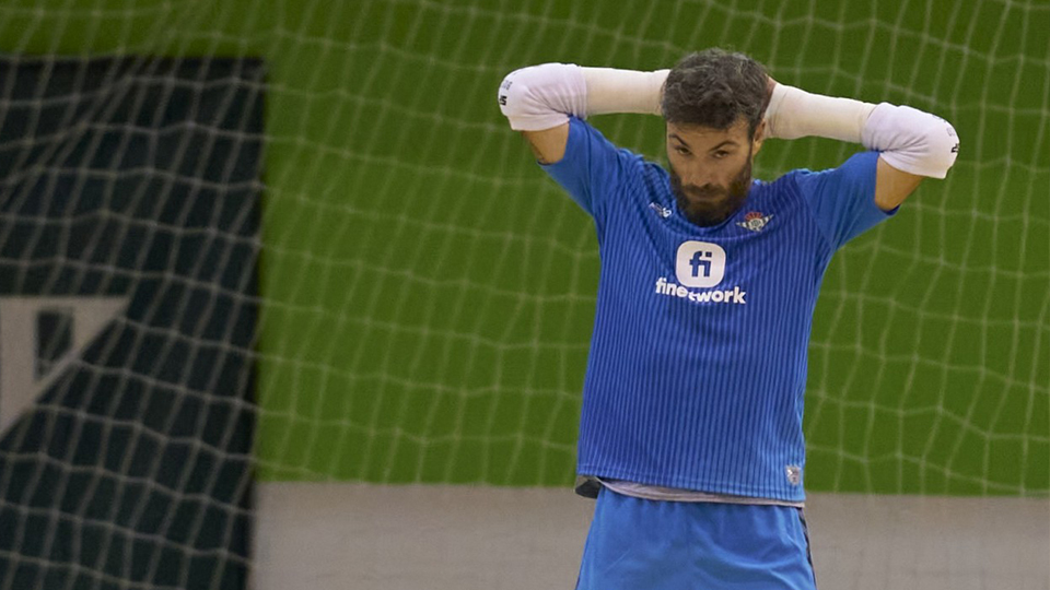 Molina, del Real Betis Futsal, durante un partido
