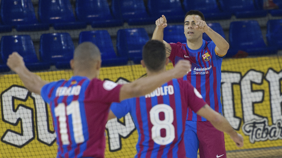 Holgado triunfo del Barça sobre Burela FS en el Palau (6-1)