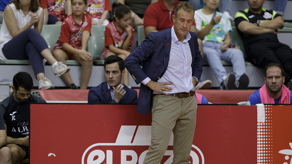 David Ramos, entrenador del Viña Albali Valdepeñas. (Foto: Pascu Méndez)