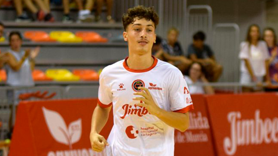 Amin, durante un partido con Jimbee Cartagena.