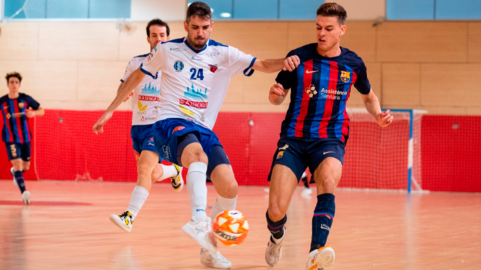 Adri Ortego, de Sala 10 Zaragoza, y Albert Ortas, del Barça Atlétic