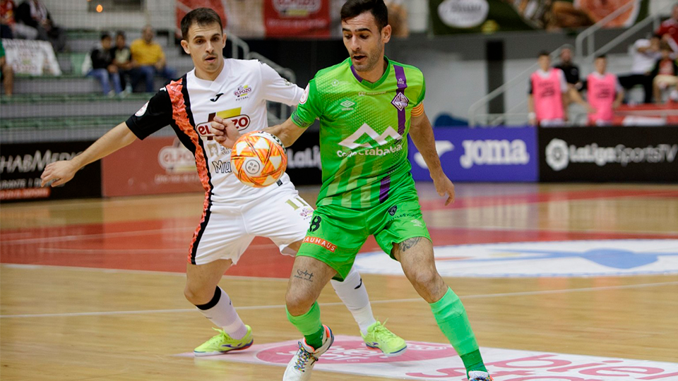 Marcel y Eloy Rojas, jugadores de ElPozo Murcia y Mallorca Palma Futsal, en el partido de ida entre ambos