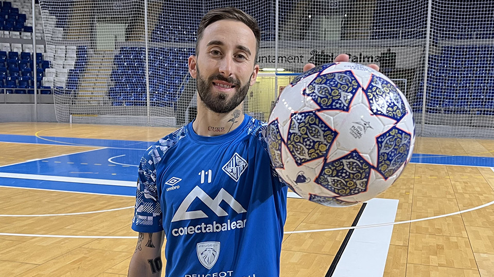 Mario Rivillos es el jugador con más experiencia continental del Mallorca Palma Futsal