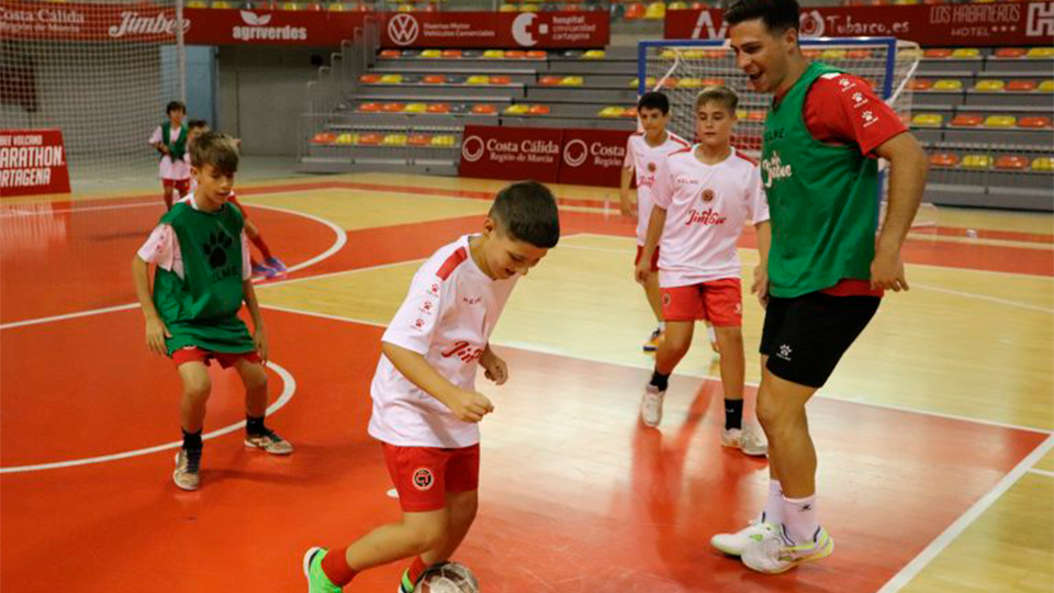 Pablo Ramírez, en el campus del Jimbee Cartagena