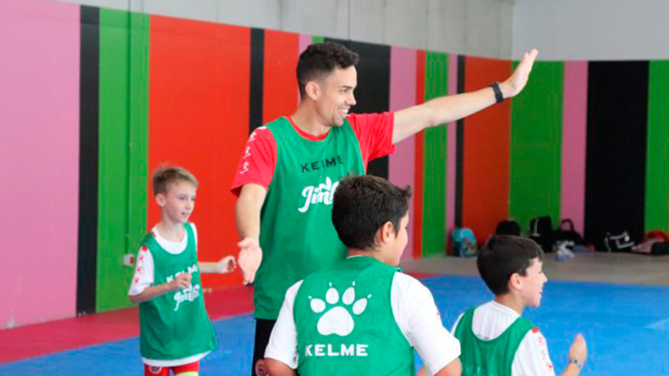 Jesús Izquierdo, en el Palacio de Deportes de Cartagena