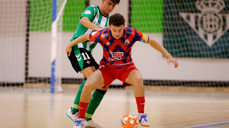 Gon Castejón, en un partido del Alzira FS contra el Real Betis Futsal B