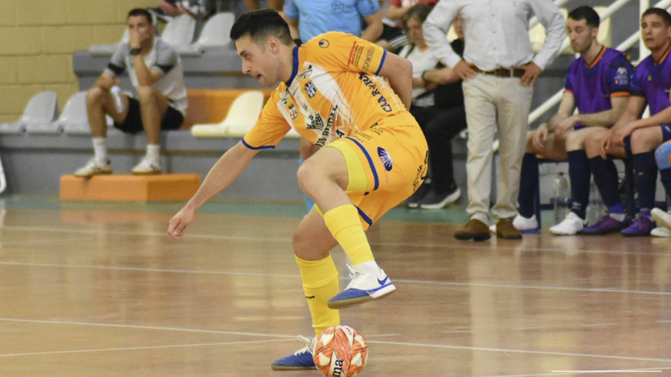 Jesús Preciado durante un partido con Atlético Benavente FS (Fotografía: Sandra Valero)