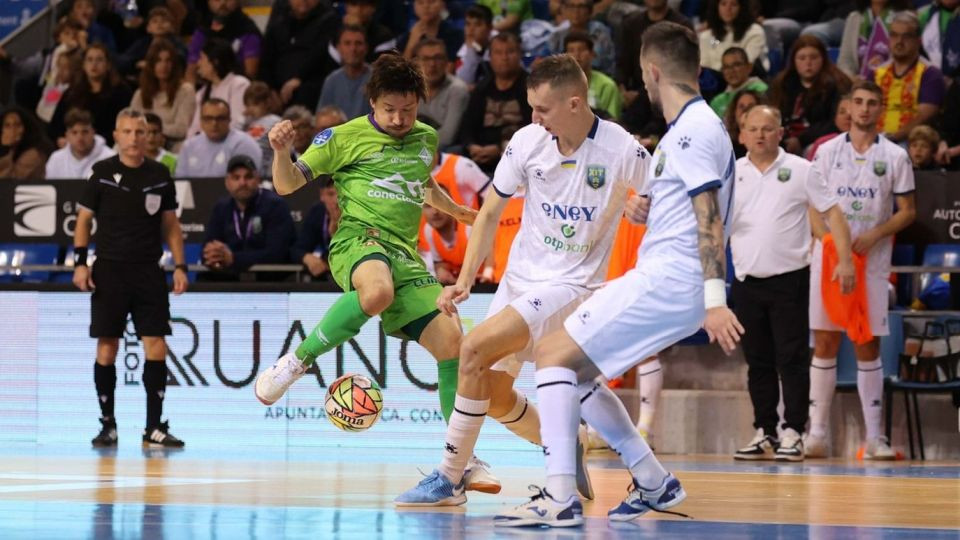 Chaguinha (Illes Balears Palma Futsal) en un partido ante el FC HIT Kiev en la UEFA Futsal Champions League