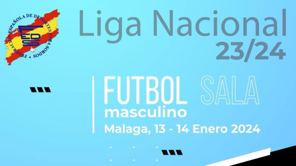 Nueva edición de la Liga Nacional de Fútbol Sala para personas con discapacidad auditiva organizada por la FEDS (Federación Española de Deportes para Sordos)