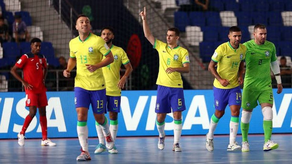 Marcel y Marlon anotaron tres goles cada uno en la victoria de Brasil ante Cuba (Fotografía: CONMEBOL)