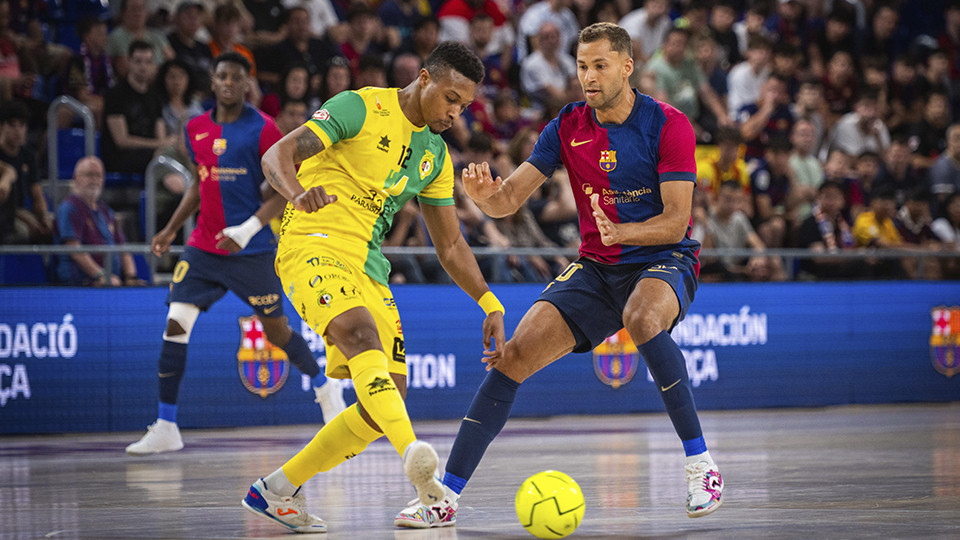 Jaén Paraíso Interior gana en la prórroga y el arrebata el factor pista al Barça (2-3)