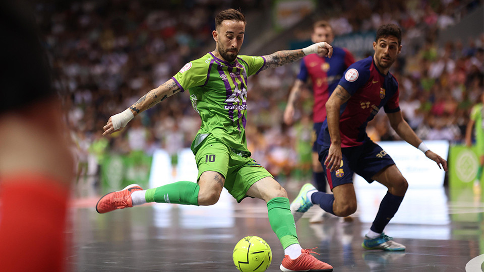 Barça asalta Son Moix en el tercer partido frente a Islas Baleares Palma Futsal para convertirse en el primer finalista del Play Off (2-4)