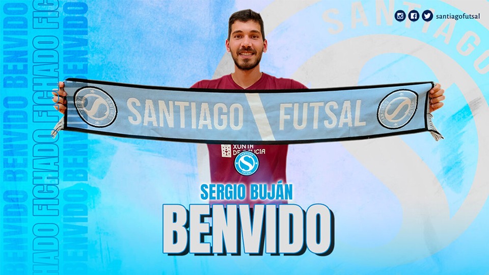Sergio Buján, tercer refuerzo del Santiago Futsal