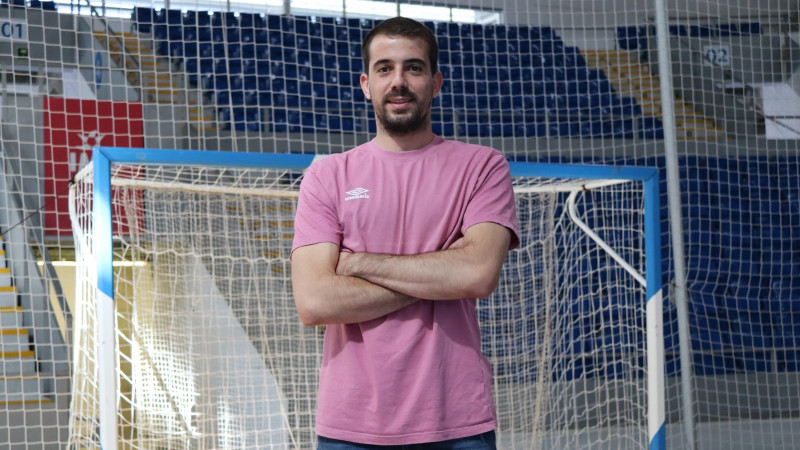 Fabio Alvira, en su despedida del Palma Futsal