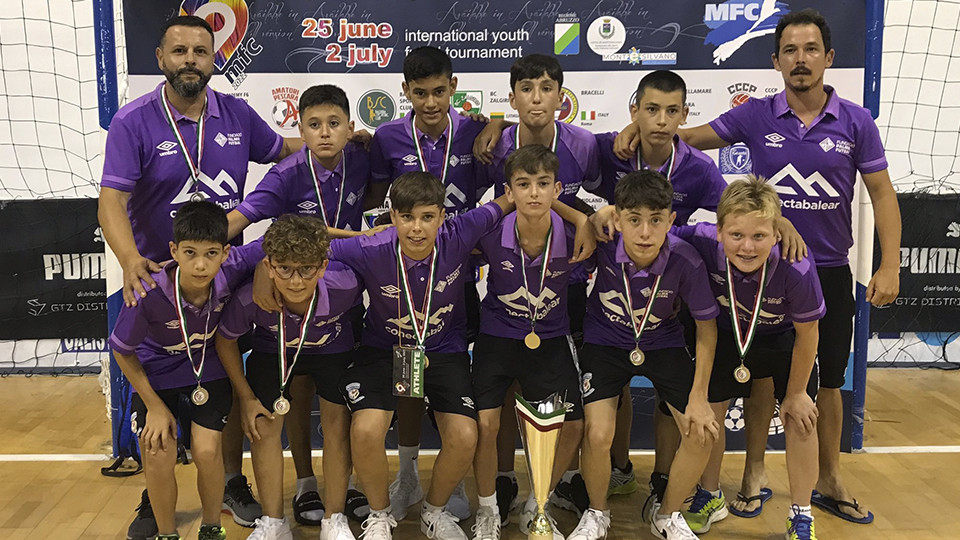 La cantera del Palma Futsal triunfa en Italia