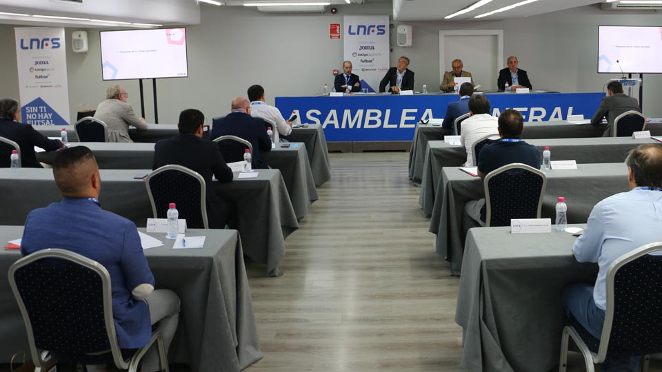 Los clubes de la LNFS durante la Asamblea de Julio de 2022.