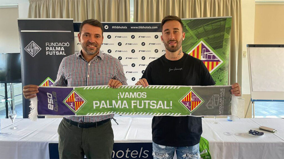 Mario Rivillos presentado como nuevo jugador de Palma Futsal