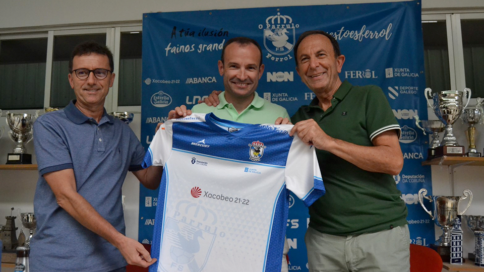 Juanma Marrube, presentado como entrenador de O Parrulo Ferrol