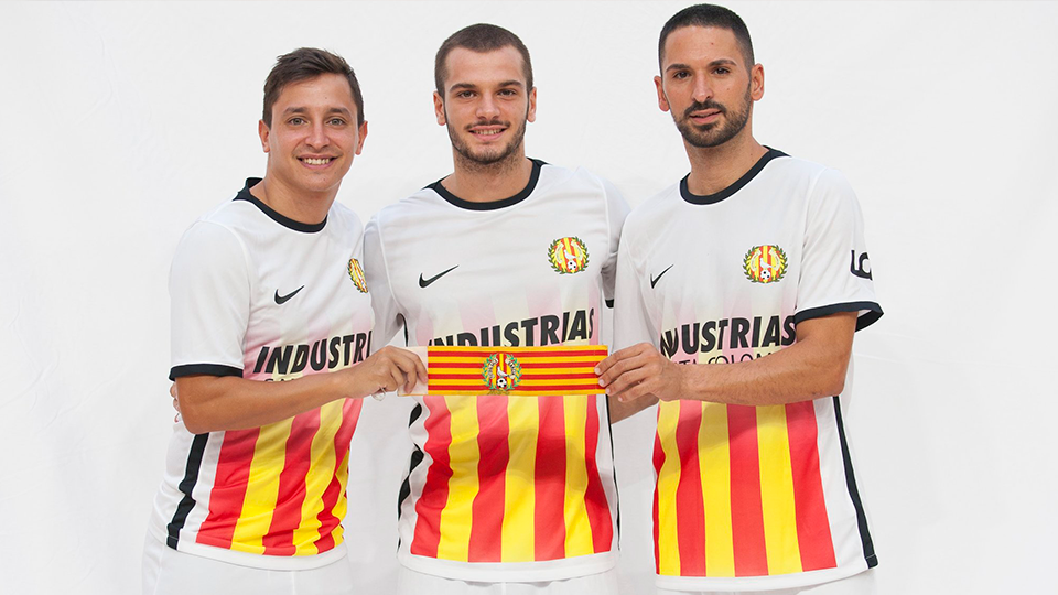 Corso, David Álvarez y Álex Verdejo, capitanes de Industrias Santa Coloma.