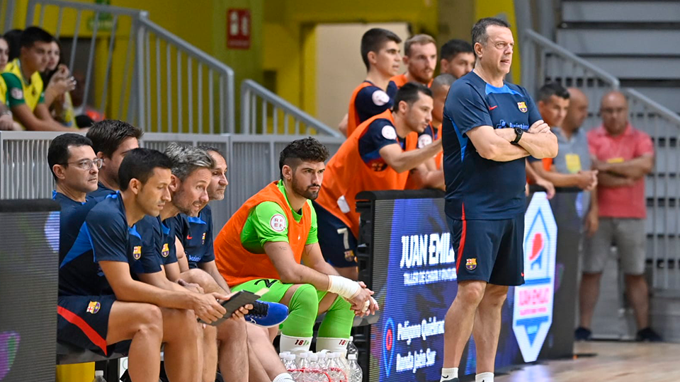 Jesús Velasco, entrenador del Barça. (Foto: Juanca Martos)