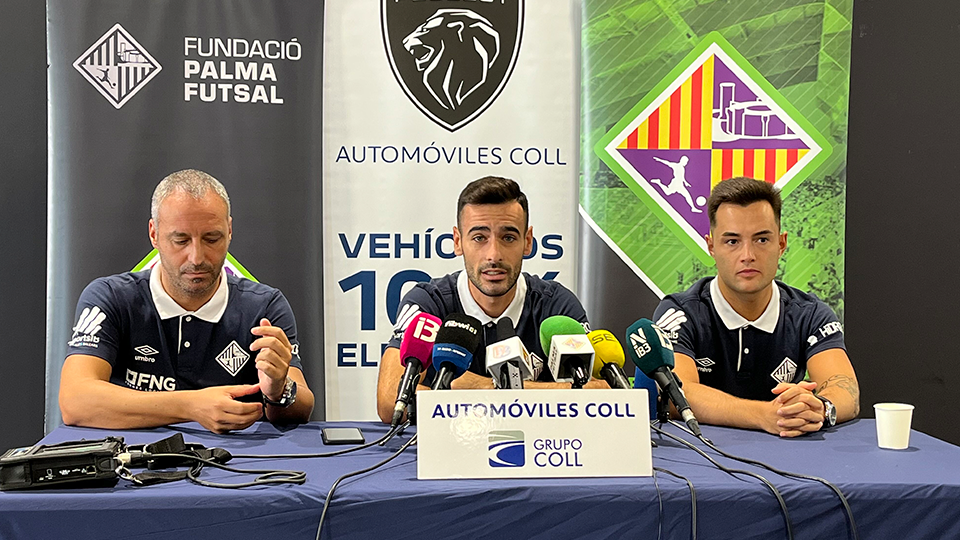 Vadillo, Eloy Rojas y Dani Saldise, durante una rueda de prensa.