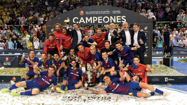 El Barça alzó su séptima Copa de SM El Rey
